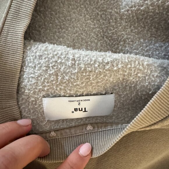 Aritzia Cropped Nude Sweater - Picture 5 of 5